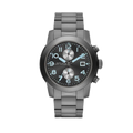Marc Jacobs Larry Chronograph Black Dial Grey Steel Strap Watch for Men - MBM5051