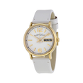  Shop Authentic Marc Jacobs Fergus White Dial White Leather Strap Watch for Women - MBM8653 - Luxxuri