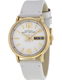  Shop Authentic Marc Jacobs Fergus White Dial White Leather Strap Watch for Women - MBM8653 - Luxxuri