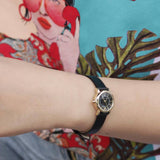  Shop Authentic Marc Jacobs Roxy Black Dial Black Leather Strap Watch for Women - MJ1585 - Luxxuri