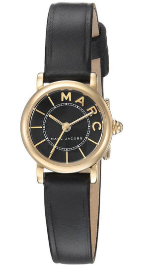  Shop Authentic Marc Jacobs Roxy Black Dial Black Leather Strap Watch for Women - MJ1585 - Luxxuri