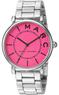 Marc Jacobs Roxy Pink Dial Silver Steel Strap Watch for Women - MJ3524