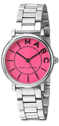 Marc Jacobs Roxy Pink Dial Silver Steel Strap Watch for Women - MJ3528