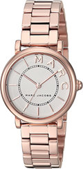 Marc Jacobs Roxy White Dial Rose Gold Steel Strap Watch for Women - MJ3523