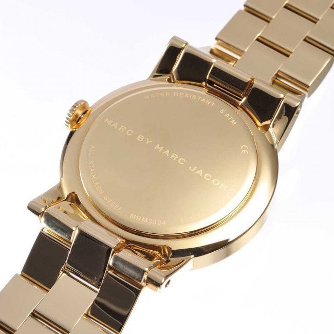 Shop Authentic Marc Jacobs Amy Glitz Black Dial Gold Steel Strap Watch for Women - MBM3334 - Luxxuri