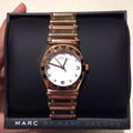  Shop Authentic Marc Jacobs Amy White Dial Rose Gold Steel Strap Watch for Women - MBM8559 - Luxxuri
