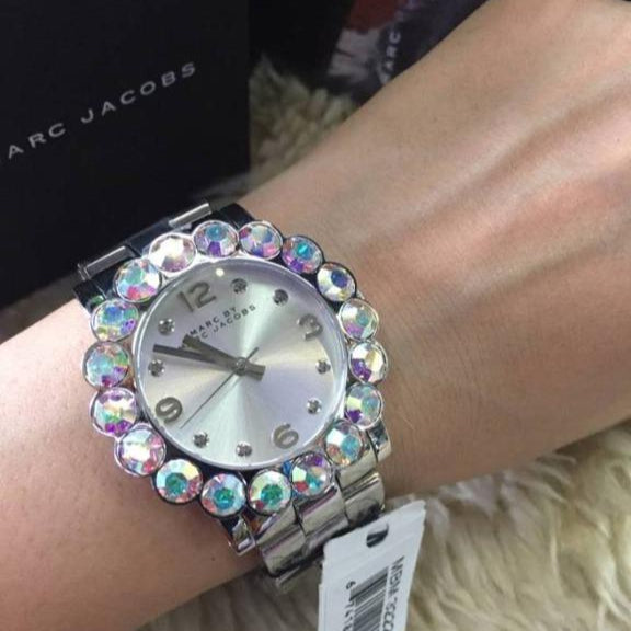  Shop Authentic Marc Jacobs Amy Silver Dial Silver Steel Strap Watch for Women - MBM3222 - Luxxuri