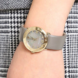  Shop Authentic Marc Jacobs Amy Grey Dial Grey Leather Strap Watch for Women - MBM1287 - Luxxuri