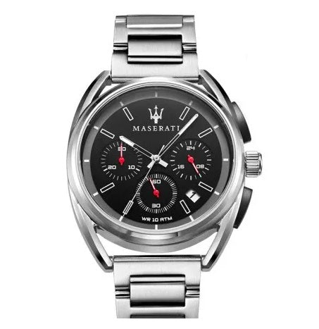  Shop Authentic Maserati Trimarano Chronograph Black Dial Silver Stainless Steel Strap Watch For Men - R8873632003 - Luxxuri