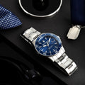  Shop Authentic Maserati Competizione Quartz Blue Dial Silver Steel Strap Watch For Men - R8853100036 - Luxxuri