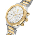  Shop Authentic Maserati Stile Chronograph White Dial Two Tone Steel Strap Watch For Men - R8873642009 - Luxxuri