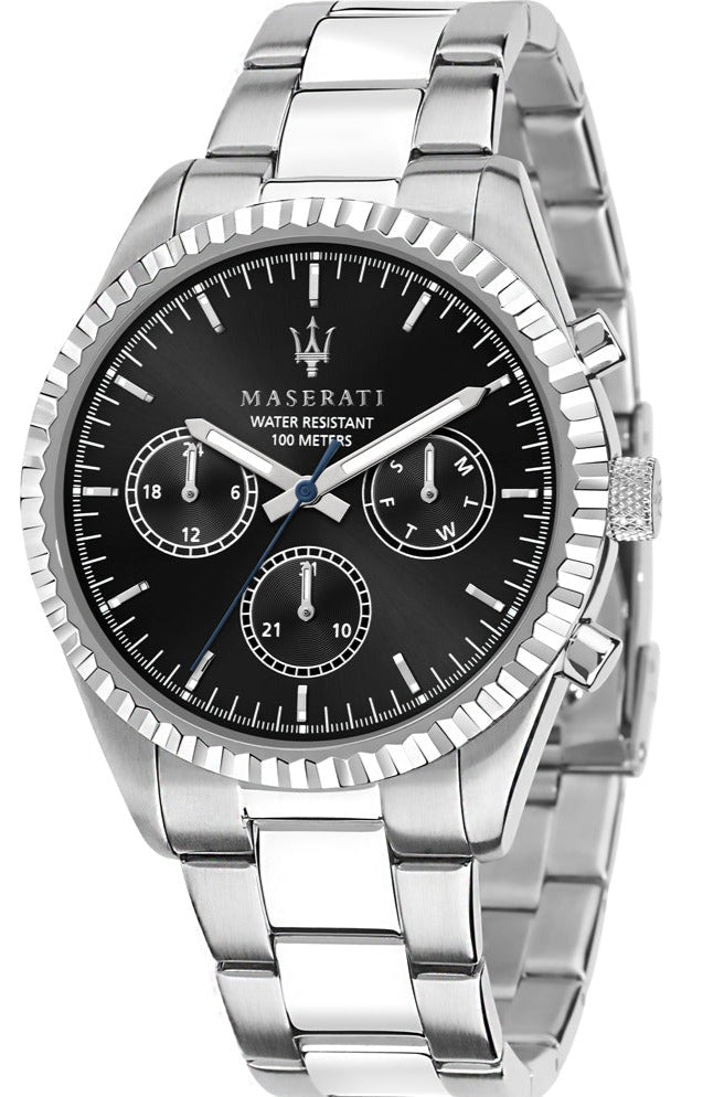  Shop Authentic Maserati Competizione Chronograph Quartz Black Dial Watch For Men - R8853100023 - Luxxuri