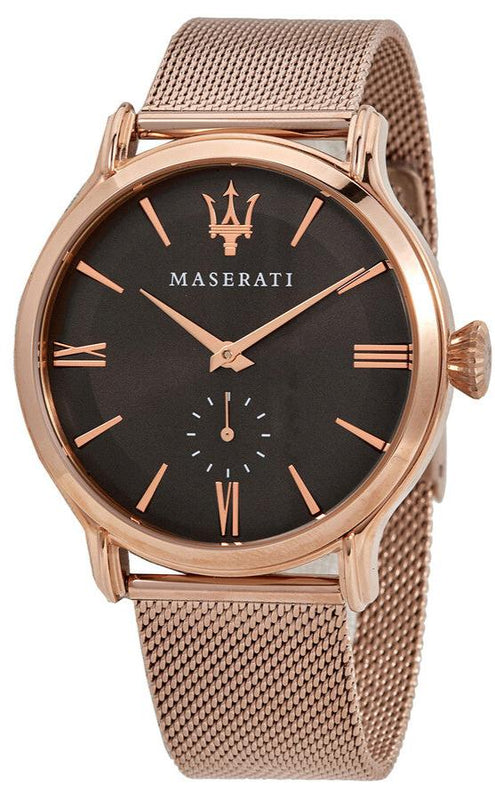  Shop Authentic Maserati Epoca Anthracite Dial Rose Gold Mesh Bracelet Watch For Men - R8853118004 - Luxxuri