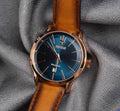  Shop Authentic Maserati Epoca Blue Dial Brown Leather Strap Watch For Men - R8851118001 - Luxxuri