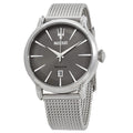  Shop Authentic Maserati Epoca Grey Dial Grey Mesh Bracelet Watch For Men - R8853118002 - Luxxuri