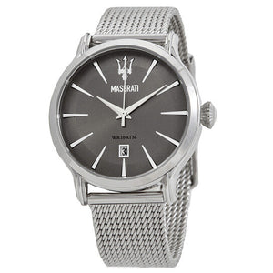  Shop Authentic Maserati Epoca Grey Dial Grey Mesh Bracelet Watch For Men - R8853118002 - Luxxuri