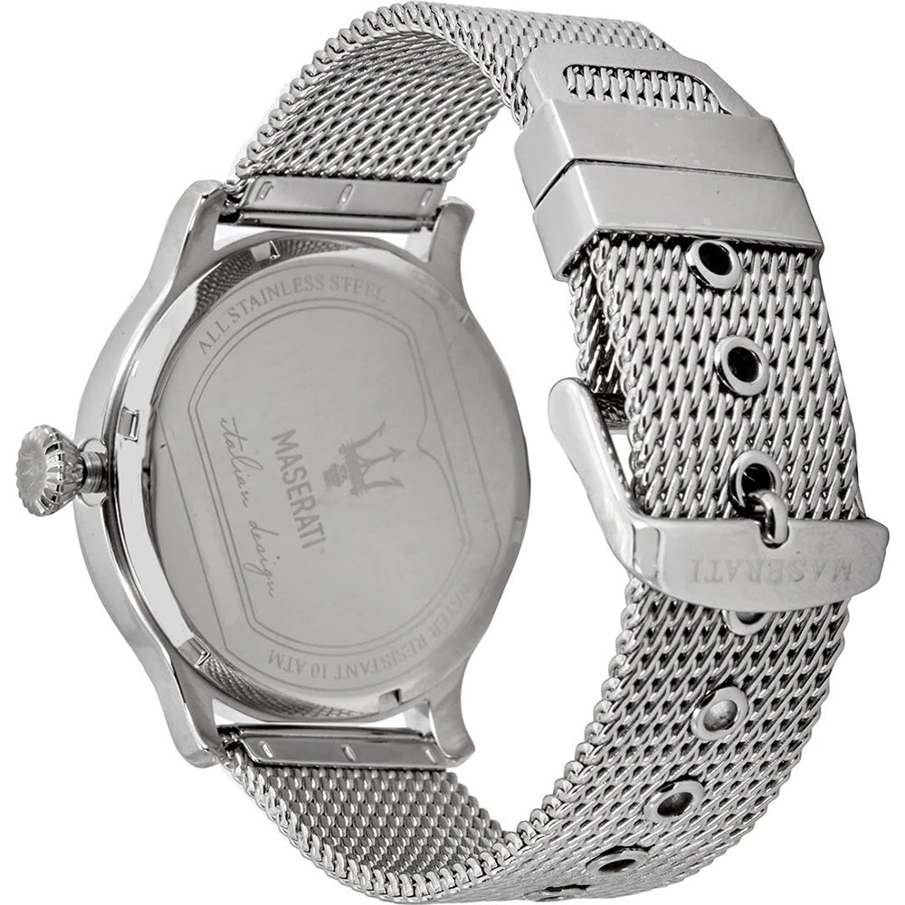  Shop Authentic Maserati Epoca Grey Dial Grey Mesh Bracelet Watch For Men - R8853118002 - Luxxuri