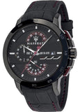  Shop Authentic Maserati Ingegno Chronograph Black Dial Black Leather Strap Watch For Men - R8871619003 - Luxxuri