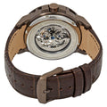 Maserati Ingegno Automatic White Skeleton Dial Brown Leather Strap Watch For Men - R8821119003