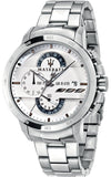  Shop Authentic Maserati Ingegno Chronograph White Dial Silver Steel Strap Watch For Men - R8873619004 - Luxxuri
