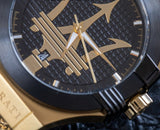  Shop Authentic Maserati Potenza Quartz Black Dial Gold Mesh Bracelet Watch For Men - R8853108006 - Luxxuri