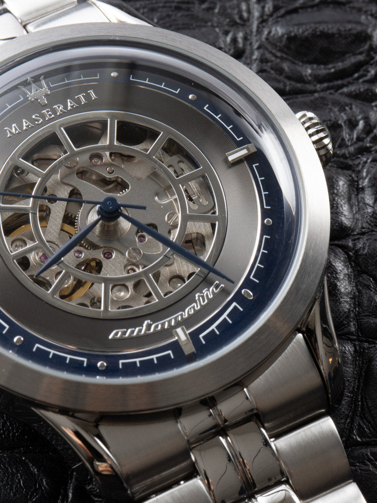  Shop Authentic Maserati Ricordo Automatic Gray Dial Silver Steel Strap Watch For Men - R8823133003 - Luxxuri