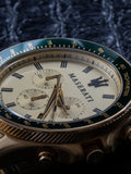  Shop Authentic Maserati SFIDA Quartz Yellow Dial Gold Strap Watch For Men - R8873640005 - Luxxuri