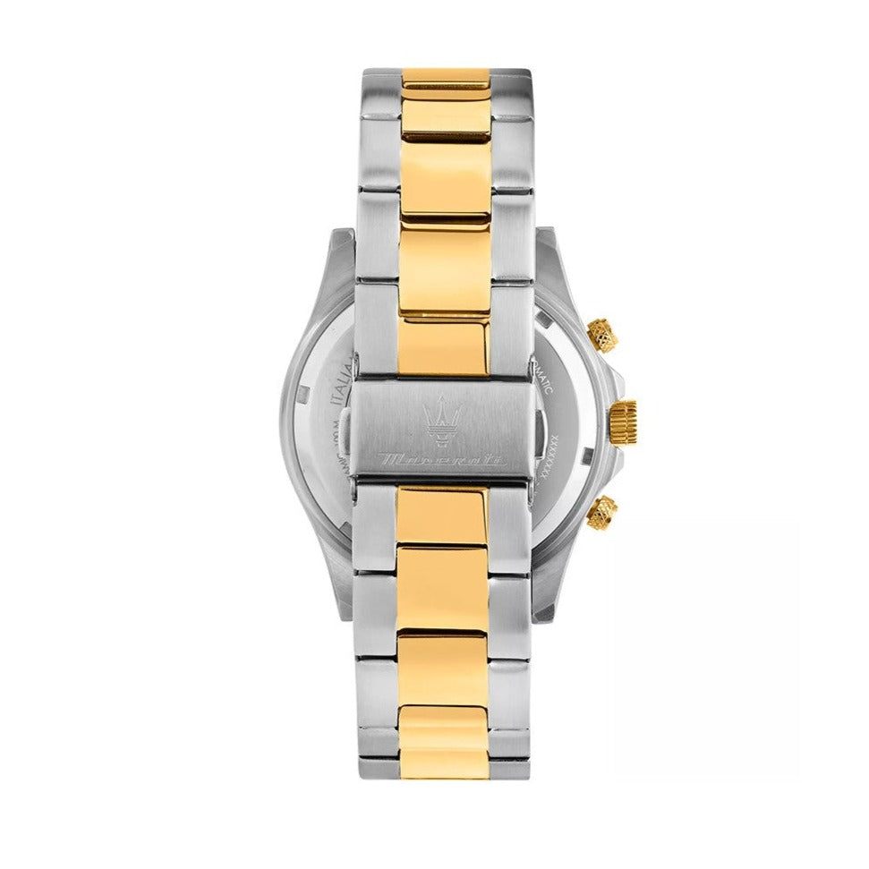  Shop Authentic Maserati Competizione Chronograph Blue Dial Two Tone Steel Strap Watch For Men - R8873600006 - Luxxuri