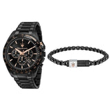  Shop Authentic Maserati Traguardo Chronograph Black Dial Black Steel Strap Watch For Men - R8873612048 - Luxxuri