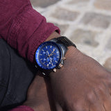  Shop Authentic Maserati SFIDA Chronograph Blue Dial Grey Steel Strap Watch For Men - R8873640001 - Luxxuri