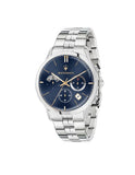  Shop Authentic Maserati Ricordo Chronograph Blue Dial Silver Steel Strap Watch For Men - R8873633001 - Luxxuri