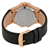  Shop Authentic Maserati Potenza Automatic Rose Gold Dial Black Leather Strap Watch For Men - R8821108002 - Luxxuri