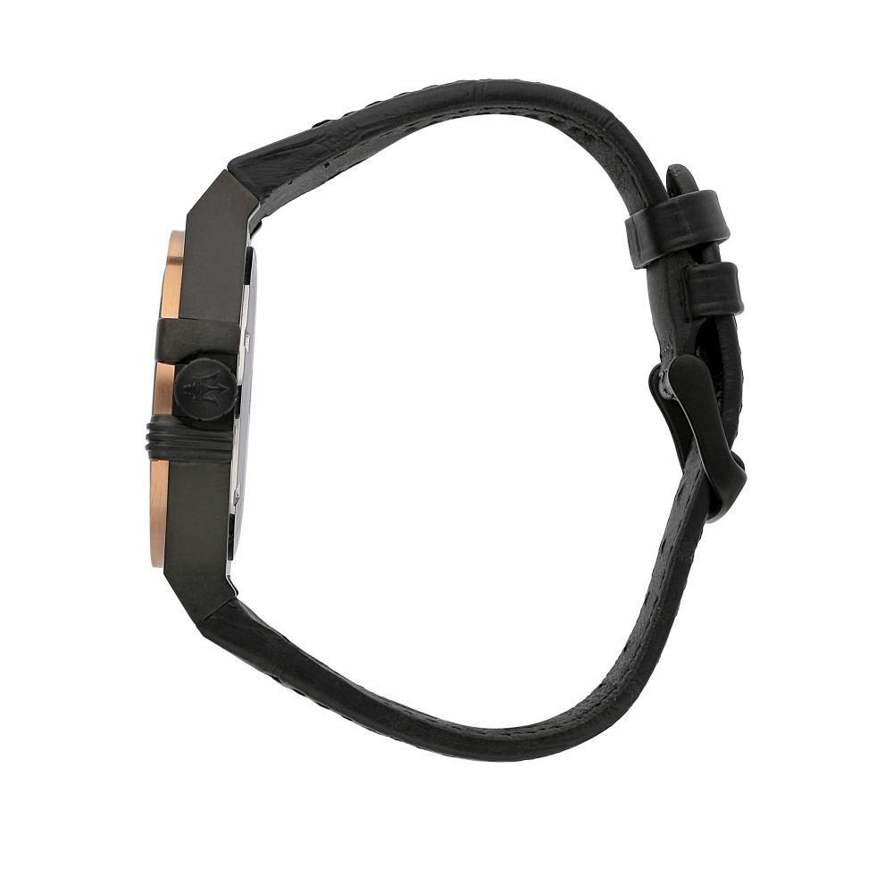  Shop Authentic Maserati Potenza Quartz Black Dial Black Leather Strap Watch For Men - R8851108032 - Luxxuri