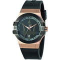  Shop Authentic Maserati Potenza Black & Rose Gold Dial Black Rubber Strap Watch For Men - R8851108002 - Luxxuri
