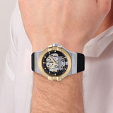  Shop Authentic Maserati Potenza Automatic Skeleton Grey Dial Black Leather Strap Watch For Men - R8821108037 - Luxxuri
