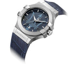  Shop Authentic Maserati Potenza Blue Dial Blue Leather Strap Watch For Men - R8851108015 - Luxxuri