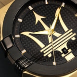  Shop Authentic Maserati Potenza Quartz Black Dial Gold Mesh Bracelet Watch For Men - R8853108006 - Luxxuri