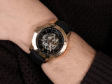  Shop Authentic Maserati Traguardo Automatic Black Skeleton Dial Black Leather Strap Watch For Men - R8821112001 - Luxxuri
