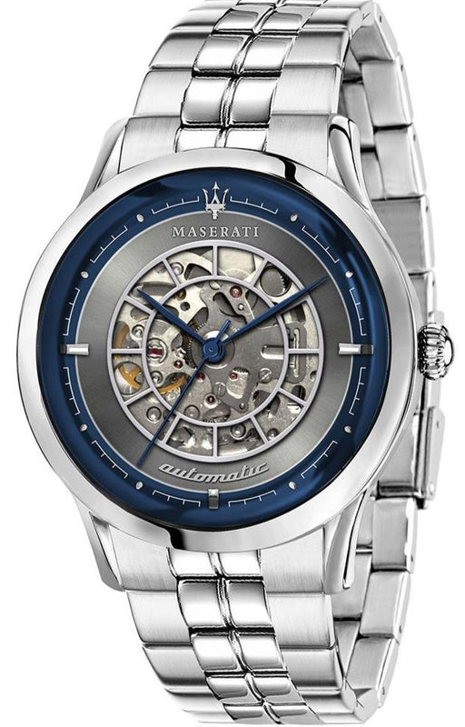  Shop Authentic Maserati Ricordo Automatic Gray Dial Silver Steel Strap Watch For Men - R8823133003 - Luxxuri
