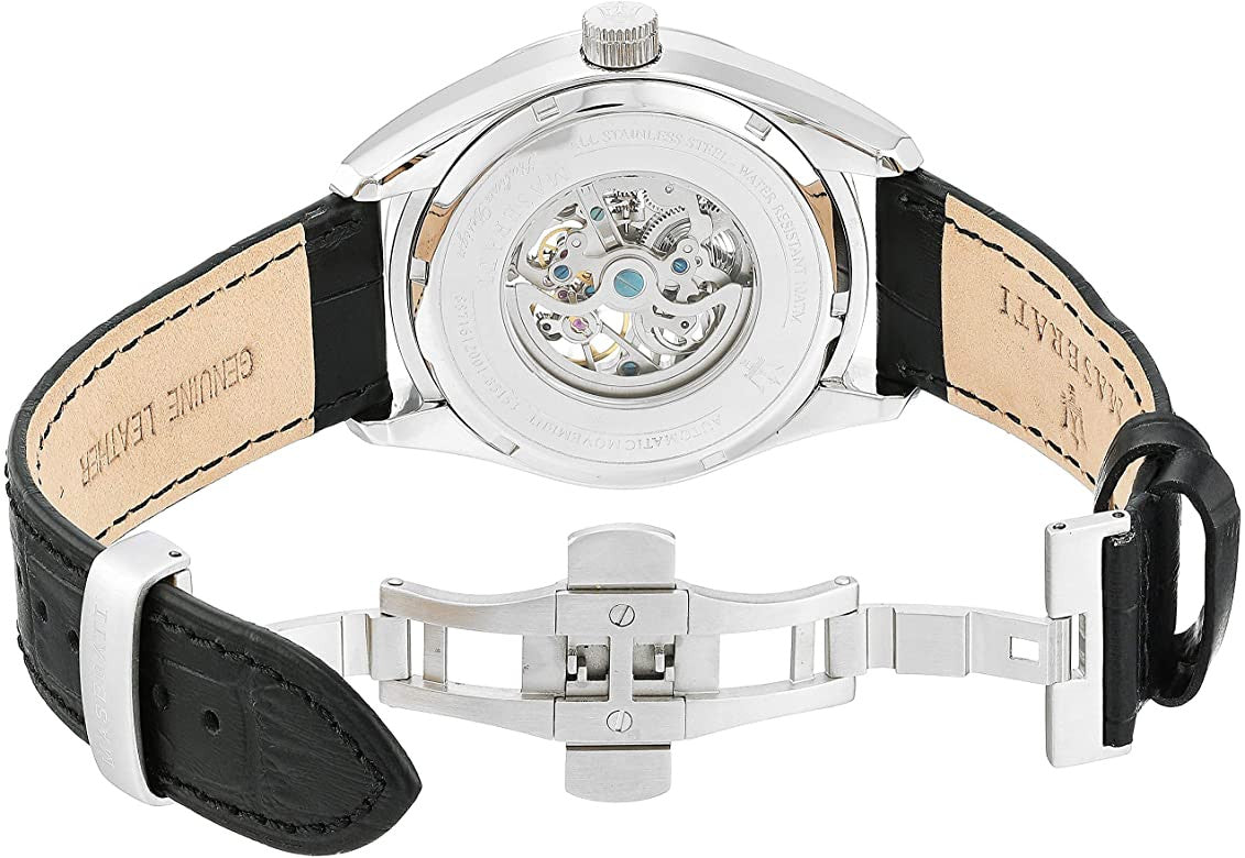  Shop Authentic Maserati Traguardo Automatic Black Dial Black Leather Strap Watch For Men - R8871612001 - Luxxuri