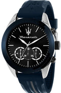  Shop Authentic Maserati Traguardo Chronograph Blue Dial Black Silicone Strap Watch For Men - R8871612046 - Luxxuri