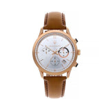  Shop Authentic Maserati Ricordo Chronograph Silver Dial Brown Leather Strap Watch For Men - R8871633002 - Luxxuri