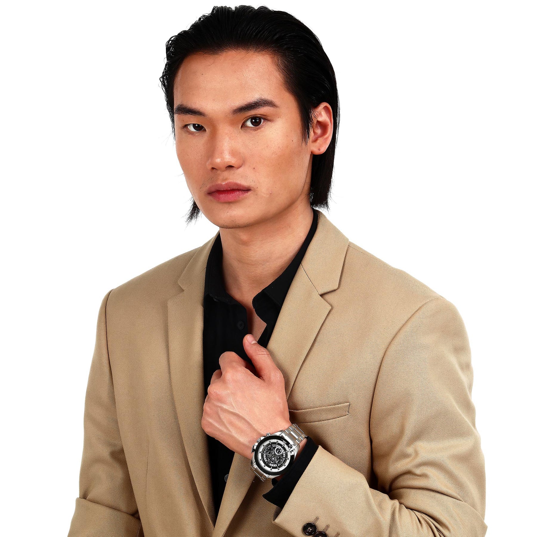  Shop Authentic Maserati Traguardo Chronograph Black Dial Silver Steel Strap Watch For Men - R8873612059 - Luxxuri