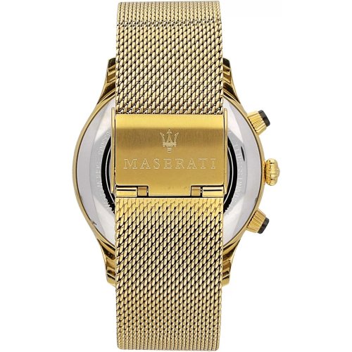  Shop Authentic Maserati Ricordo Chronograph Black Dial Stainless Steel Mesh Bracelet Watch For Men - R8873633003 - Luxxuri