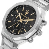  Shop Authentic Maserati Stile Chronograph Black Dial Silver Steel Strap Watch For Men - R8873642010 - Luxxuri
