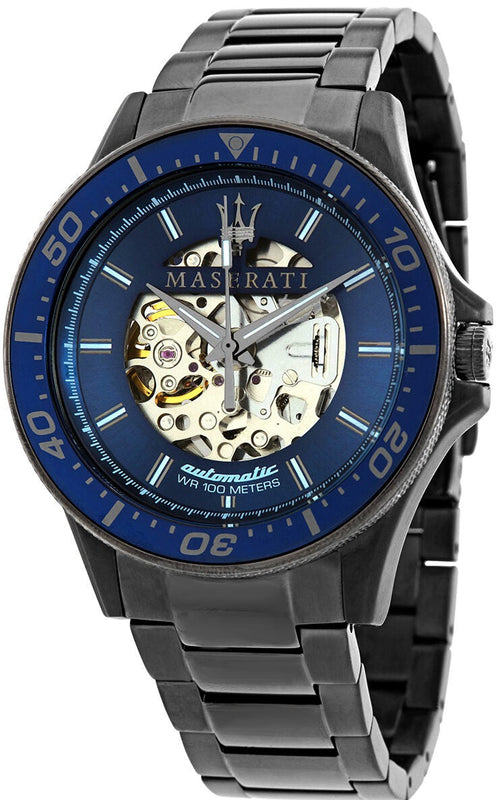  Shop Authentic Maserati SFIDA Automatic Blue Dial Silver Steel Strap Watch For Men - R8823140001 - Luxxuri