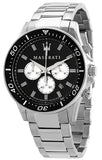  Shop Authentic Maserati SFIDA Chronograph Black Dial Silver Steel Strap Watch For Men - R8873640004 - Luxxuri