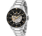  Shop Authentic Maserati SFIDA Automatic Black Dial Silver Steel Strap Watch For Men - R8823140002 - Luxxuri