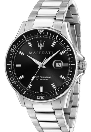  Shop Authentic Maserati SFIDA Quartz Black Dial Stainless Steel Watch For Men - R8853140002 - Luxxuri