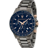  Shop Authentic Maserati SFIDA Chronograph Blue Dial Grey Steel Strap Watch For Men - R8873640001 - Luxxuri